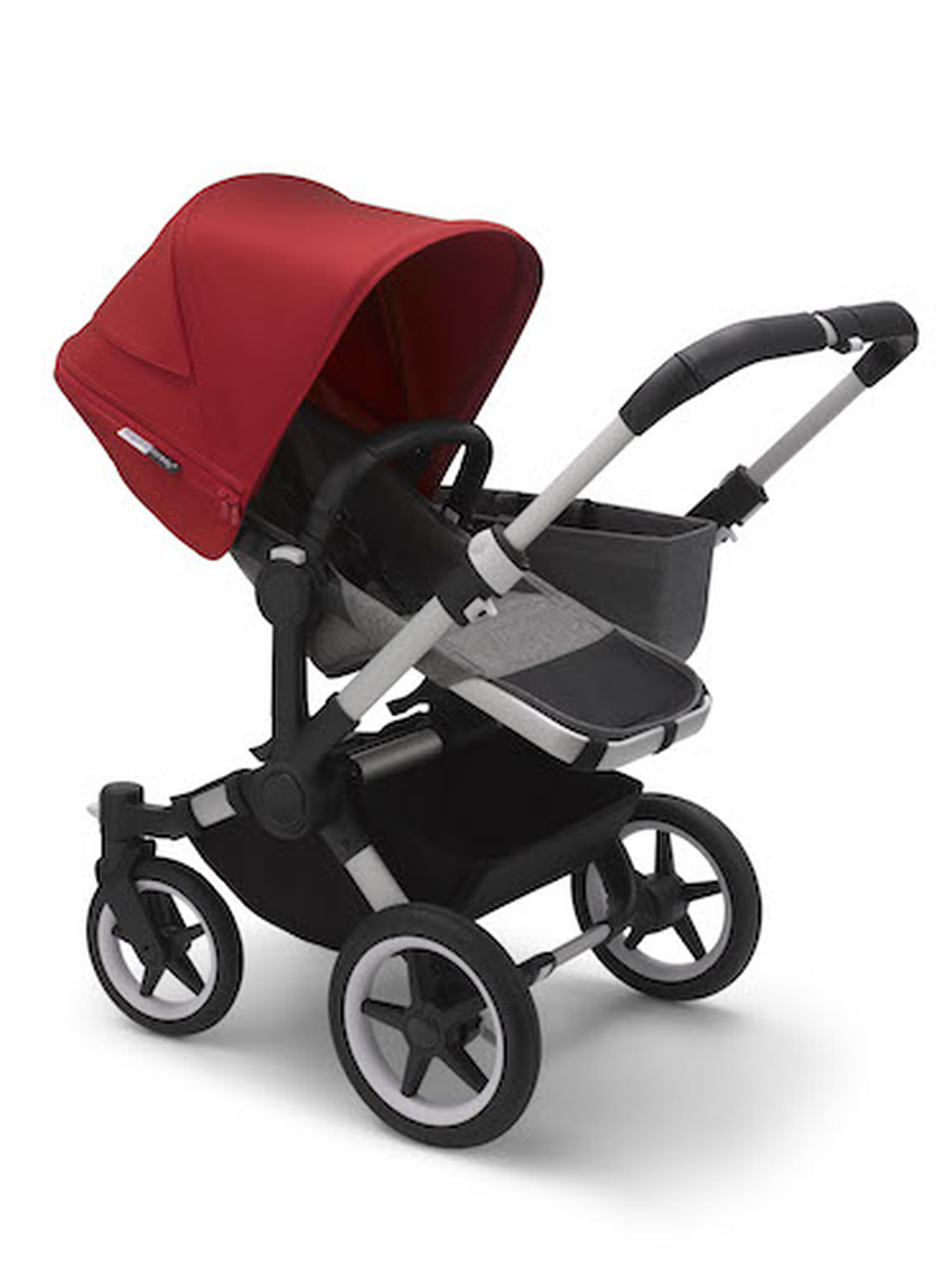 Bugaboo Donkey3 mono complete ASIA ALU/GREY MELANGE-RED - Main Modal Image Slide 4 of 4