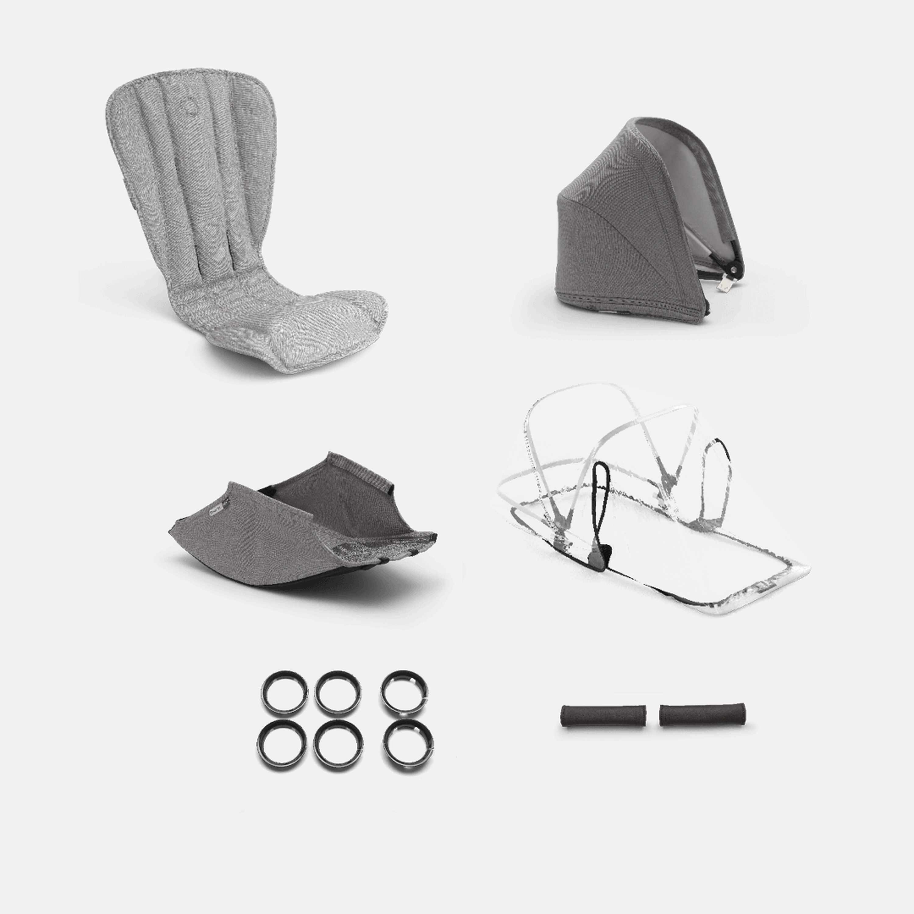 Bugaboo Bee5 Mineral style set complete LIGHT GREY - Main Modal Image Slide 1 of 2