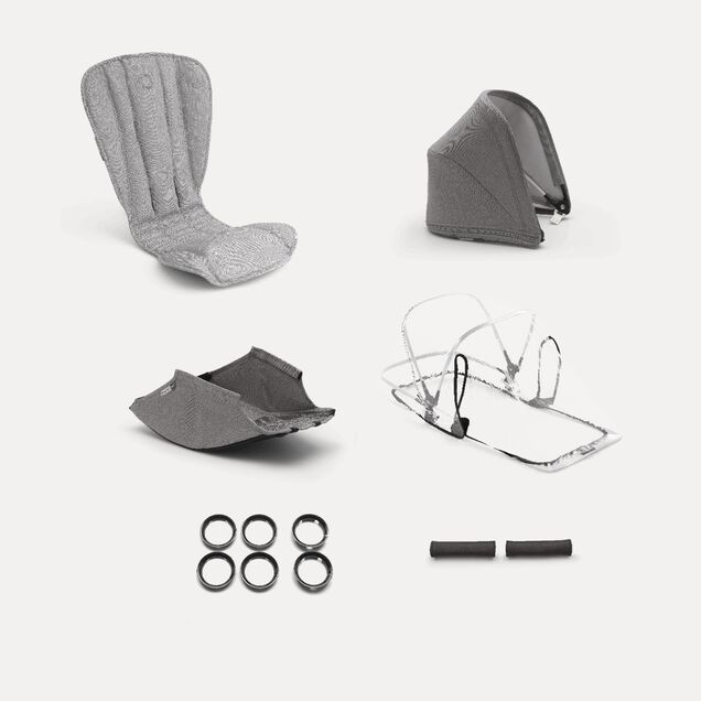 Bugaboo Bee5 Mineral style set complete LIGHT GREY - Main Image Slide 1 of 2