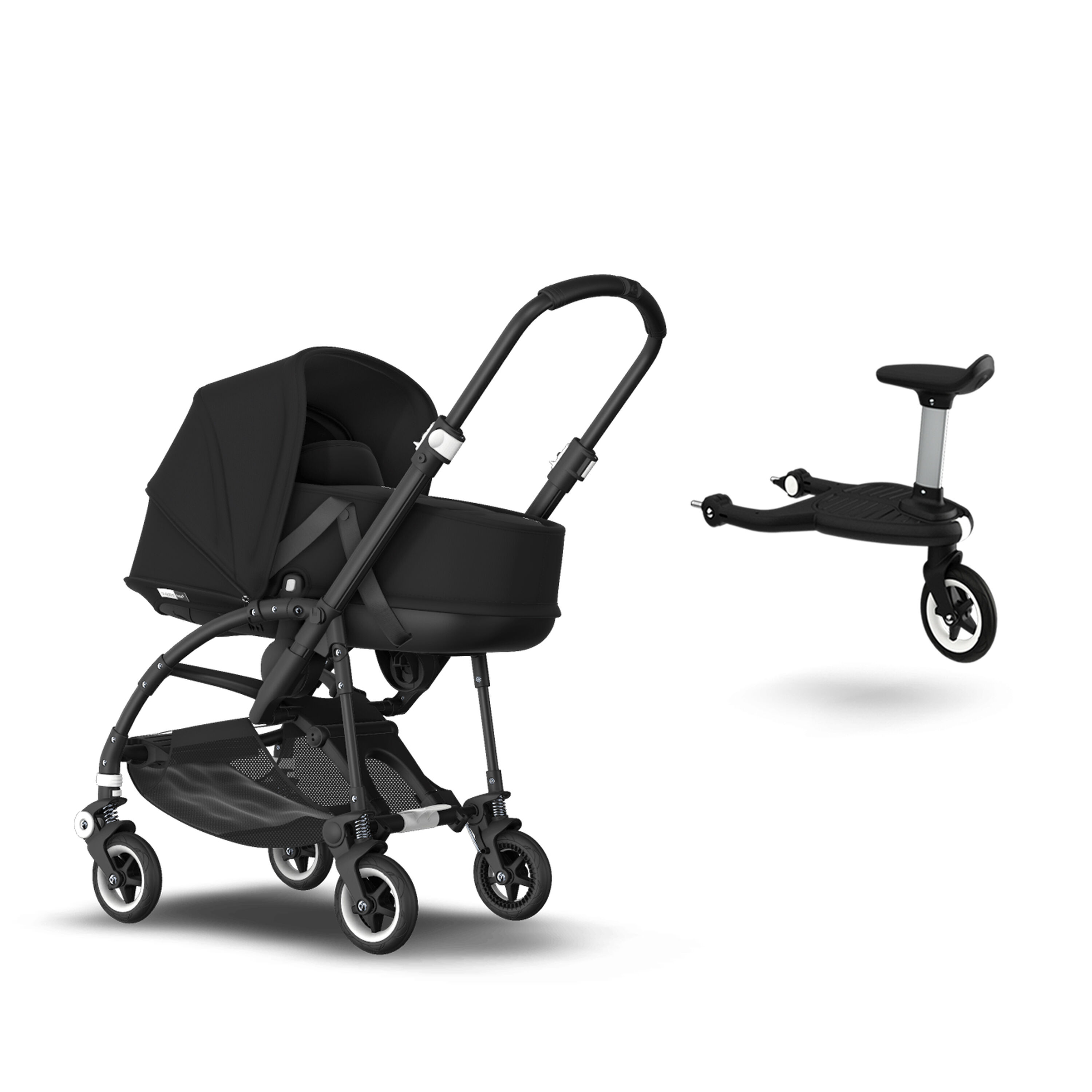US - Bee 5 Bassinet black, black, black & Wheeled board - Main Modal Image Slide 1 of 1