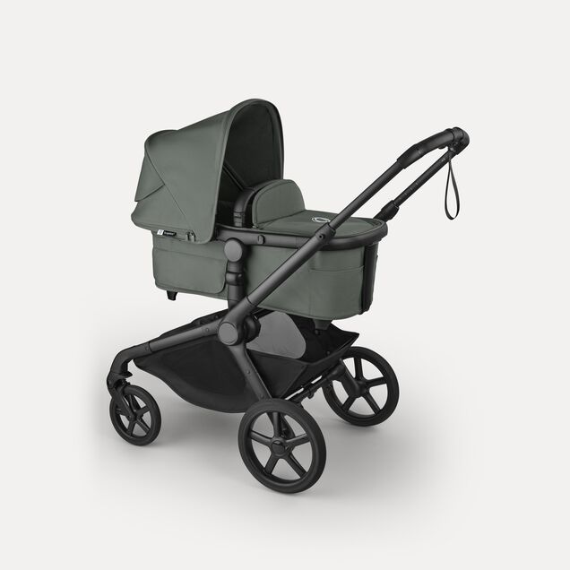 Bugaboo Kangaroo 2-in-1 stroller black base, forest green fabrics, forest green sun canopy - Main Image Slide 3 of 18