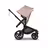 Bugaboo Fox 5 Renew seat pushchair, with black chassis, Desert Taupe Mélange fabrics, and Desert Taupe Mélange sun canopy. - Thumbnail Slide 3 of 12
