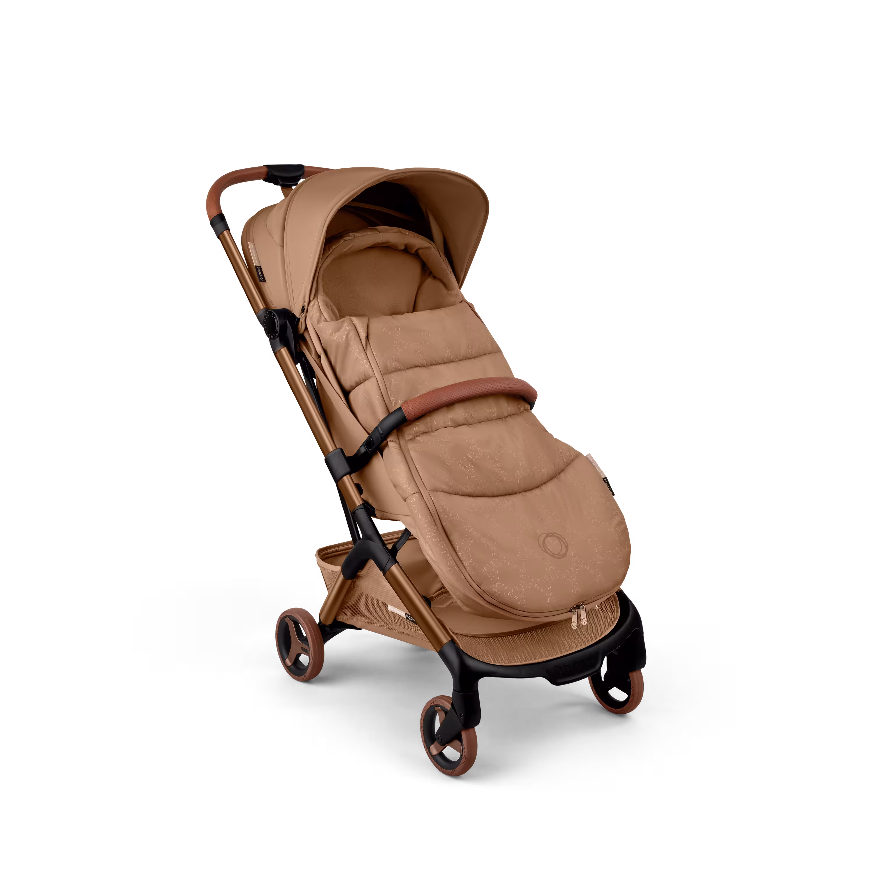 Bugaboo x Stella McCartney Butterfly 2 travel pushchair tobacco brown base, tobacco brown fabrics, tobacco brown sun canopy - Main Modal Image Slide 11 of 11