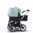 Bugaboo Donkey 3 Duo seat and bassinet stroller vapor blue sun canopy, black fabrics, aluminium base - Thumbnail Slide 2 van 5
