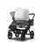 Bugaboo Donkey 5 Duo double stroller black base, grey mélange fabrics, misty white sun canopy - Thumbnail Slide 3 of 11