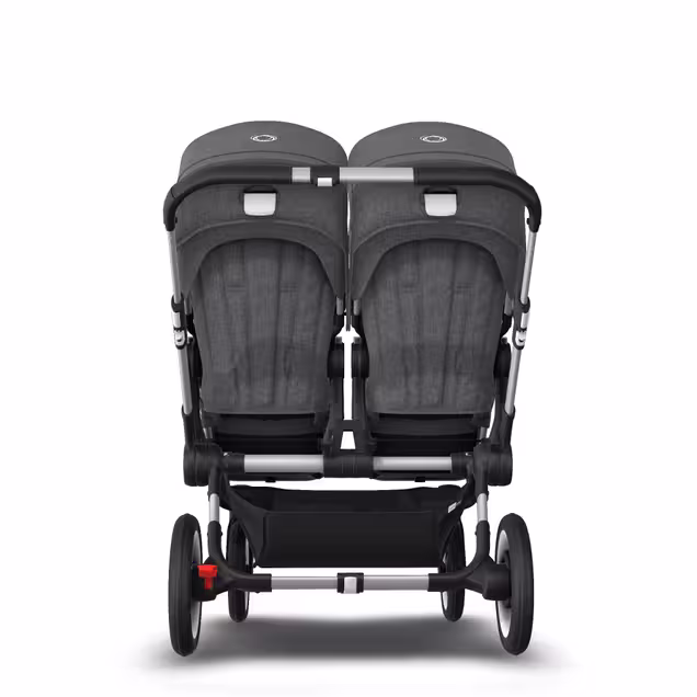 AU - Bugaboo Donkey 3 Twin Seat and Bassinet Stroller Grey Melange, Aluminum chassis - Main Image Slide 7 of 8