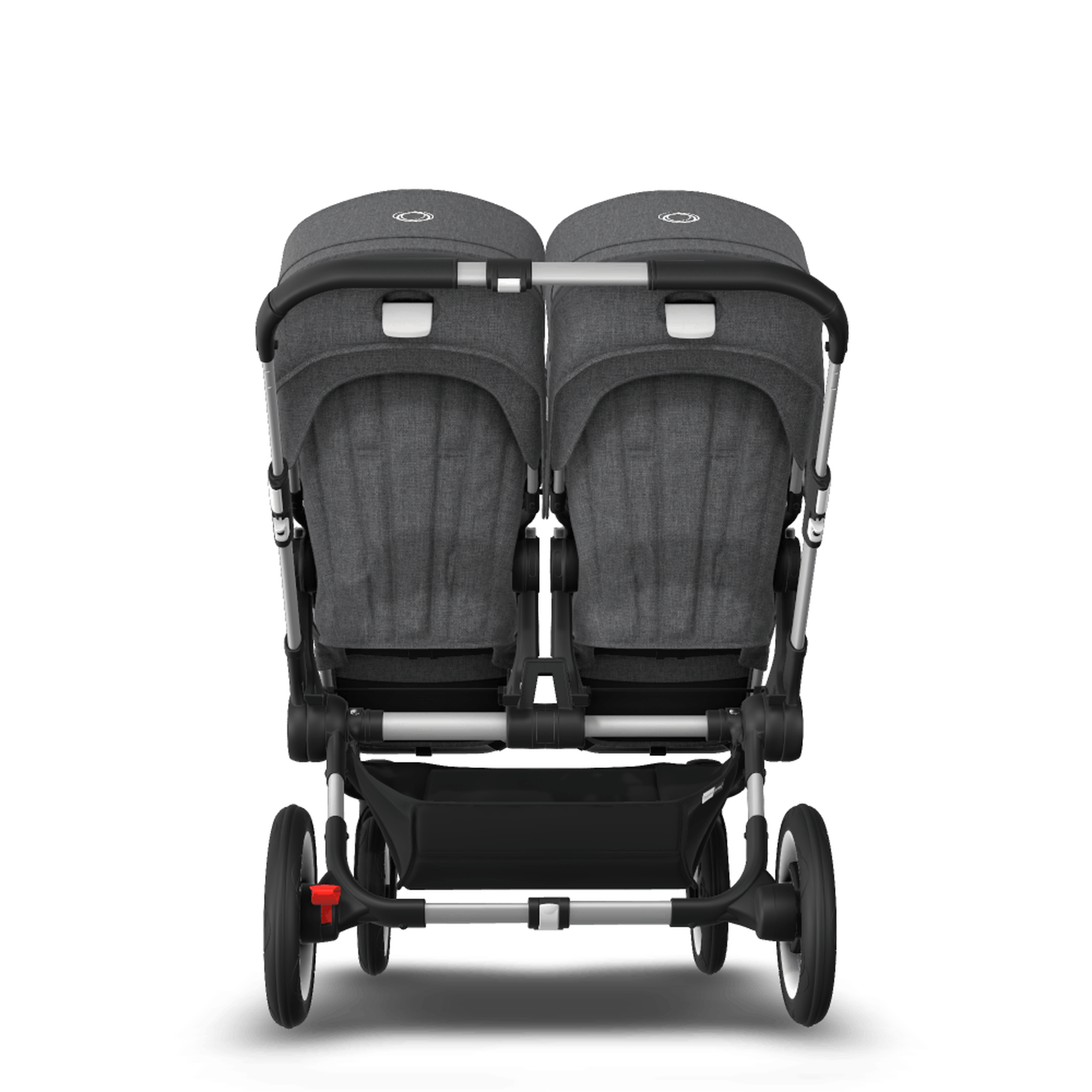 AU - Bugaboo Donkey 3 Twin Seat and Bassinet Stroller Grey Melange, Aluminum chassis - Thumbnail Slide 7 of 8
