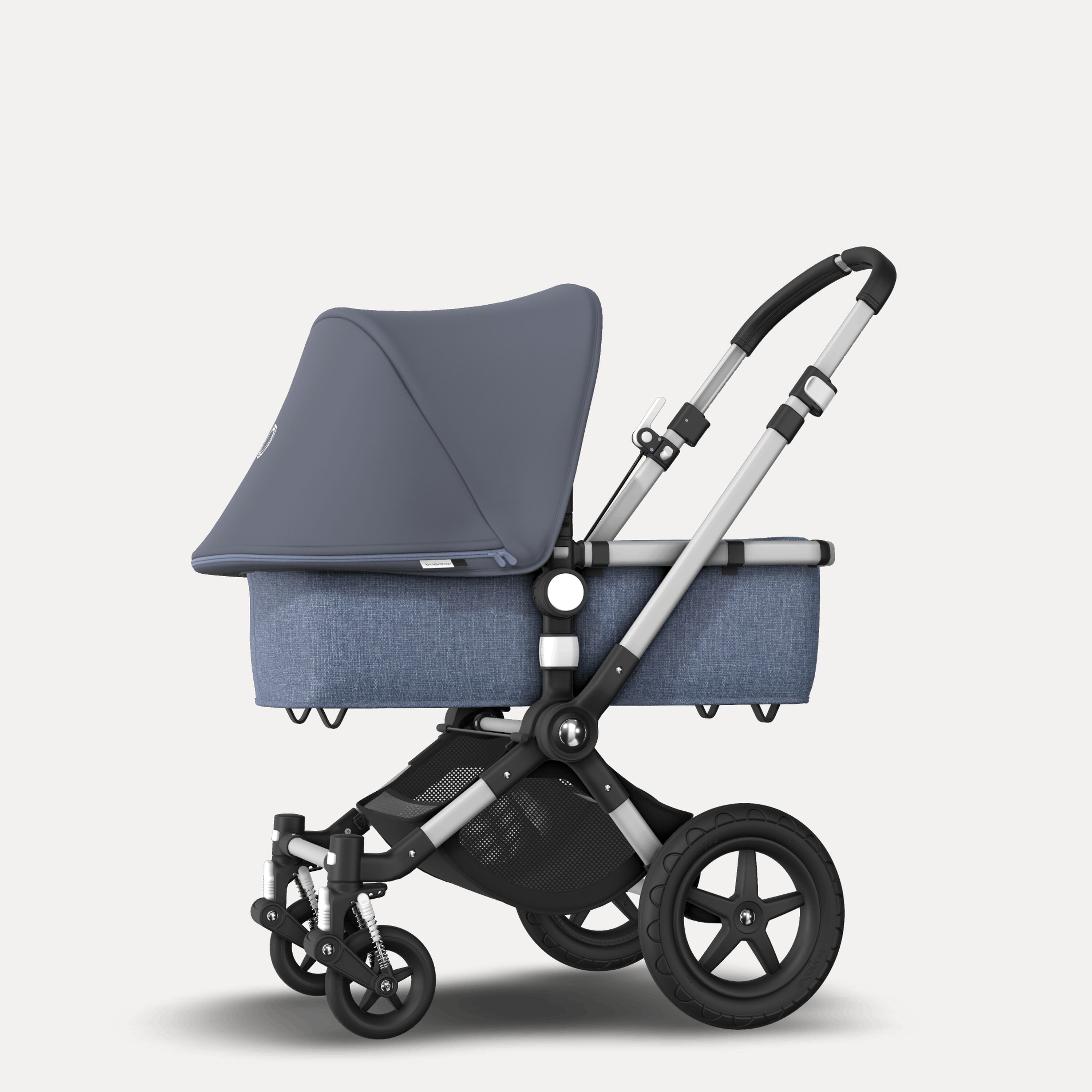 Bugaboo Cameleon 3 Plus Grey melange sun canopy, blue melange fabrics, aluminium base - Main Modal Image Slide 3 of 5