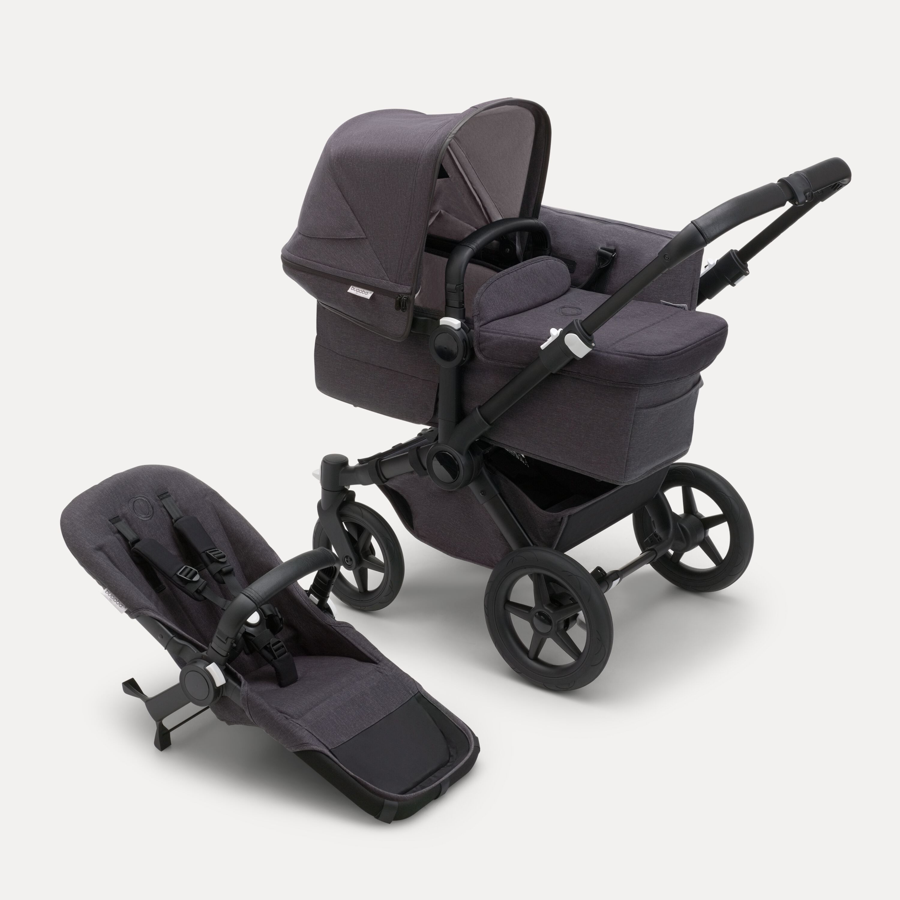 Bugaboo Donkey 5 Mineral Mono complete BLACK/WASHED BLACK - Main Modal Image Slide 1 of 6