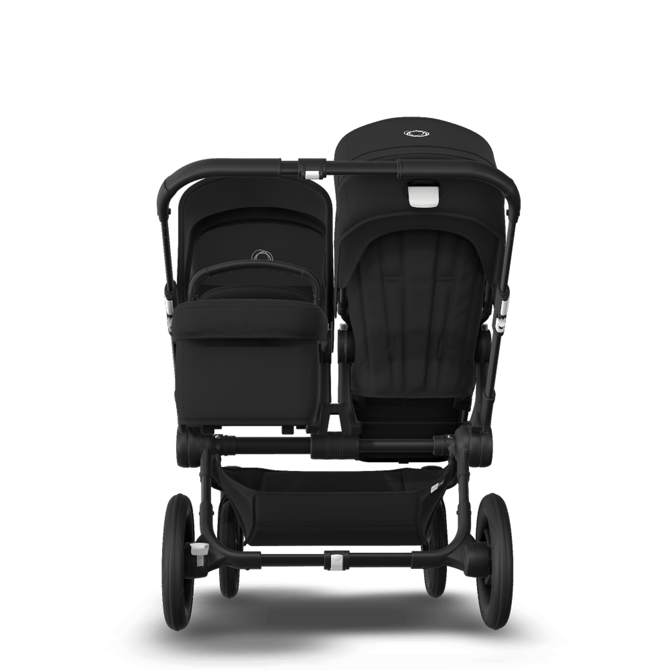 Bugaboo Donkey 3 Duo Black sun canopy, black seat, black chassis - Thumbnail Slide 6 of 6