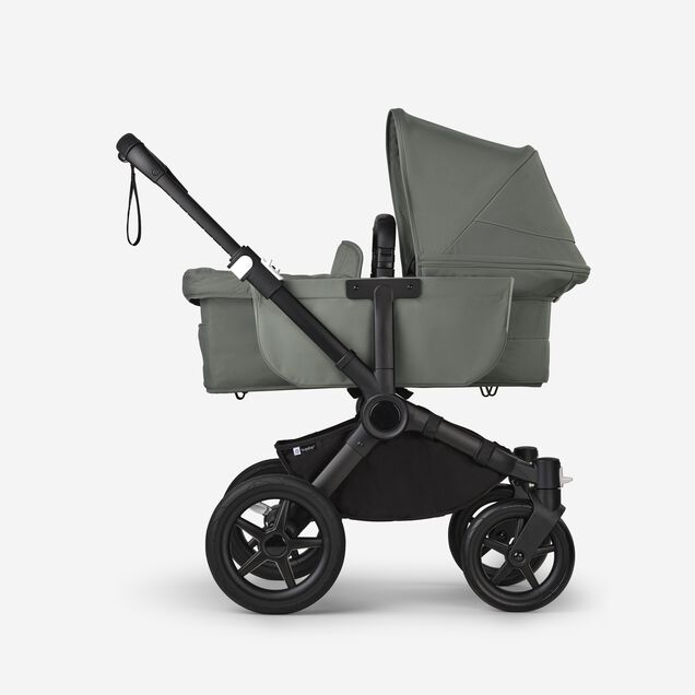 Bugaboo Donkey 5 Mono 2-in-1 stroller black base, forest green fabrics, forest green sun canopy - Main Image Slide 3 of 12