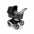 Bugaboo Fox 3 bassinet stroller with graphite frame, grey melange fabrics, and black sun canopy. - Thumbnail Slide 2 of 7