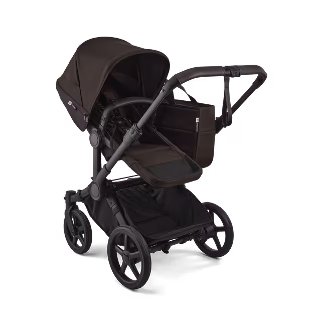Bugaboo Donkey 6 2-in-1  pushchair black base, cocoa brown fabrics, cocoa brown sun canopy - Main Image Slide 3 of 9