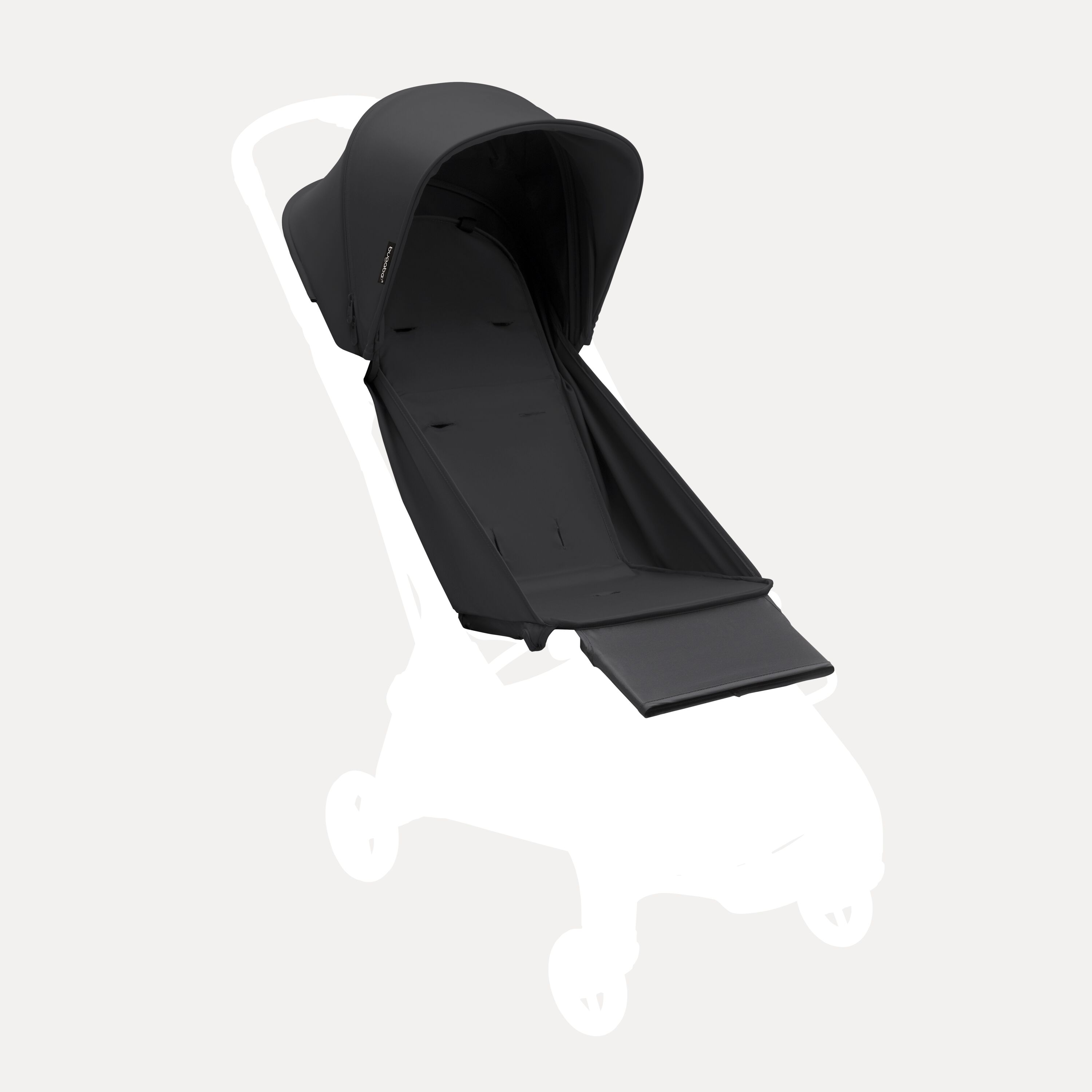 Refurbished Bugaboo Butterfly base fabric set MIDNIGHT BLACK - Main Modal Image Slide 1 of 2