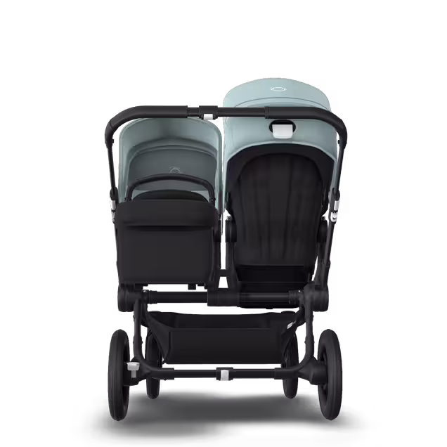 Bugaboo Donkey 3 Duo seat and bassinet stroller vapor blue sun canopy, black fabrics, black base - Main Image Slide 3 of 5