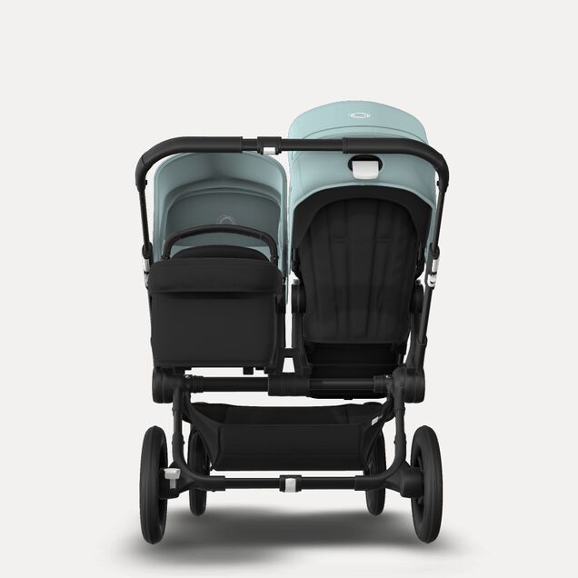 Bugaboo Donkey 3 Duo seat and bassinet stroller vapor blue sun canopy, black fabrics, black base - Main Image Slide 3 of 5