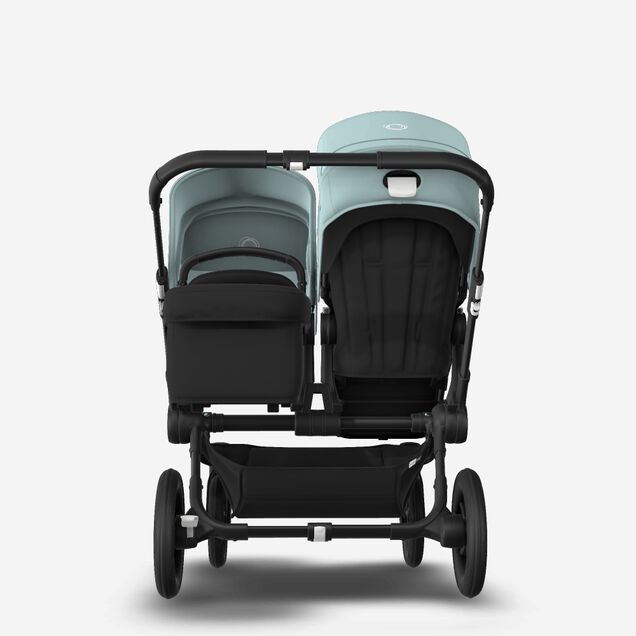 Bugaboo Donkey 3 Duo seat and bassinet stroller vapor blue sun canopy, black fabrics, black base - Main Image Slide 3 of 5