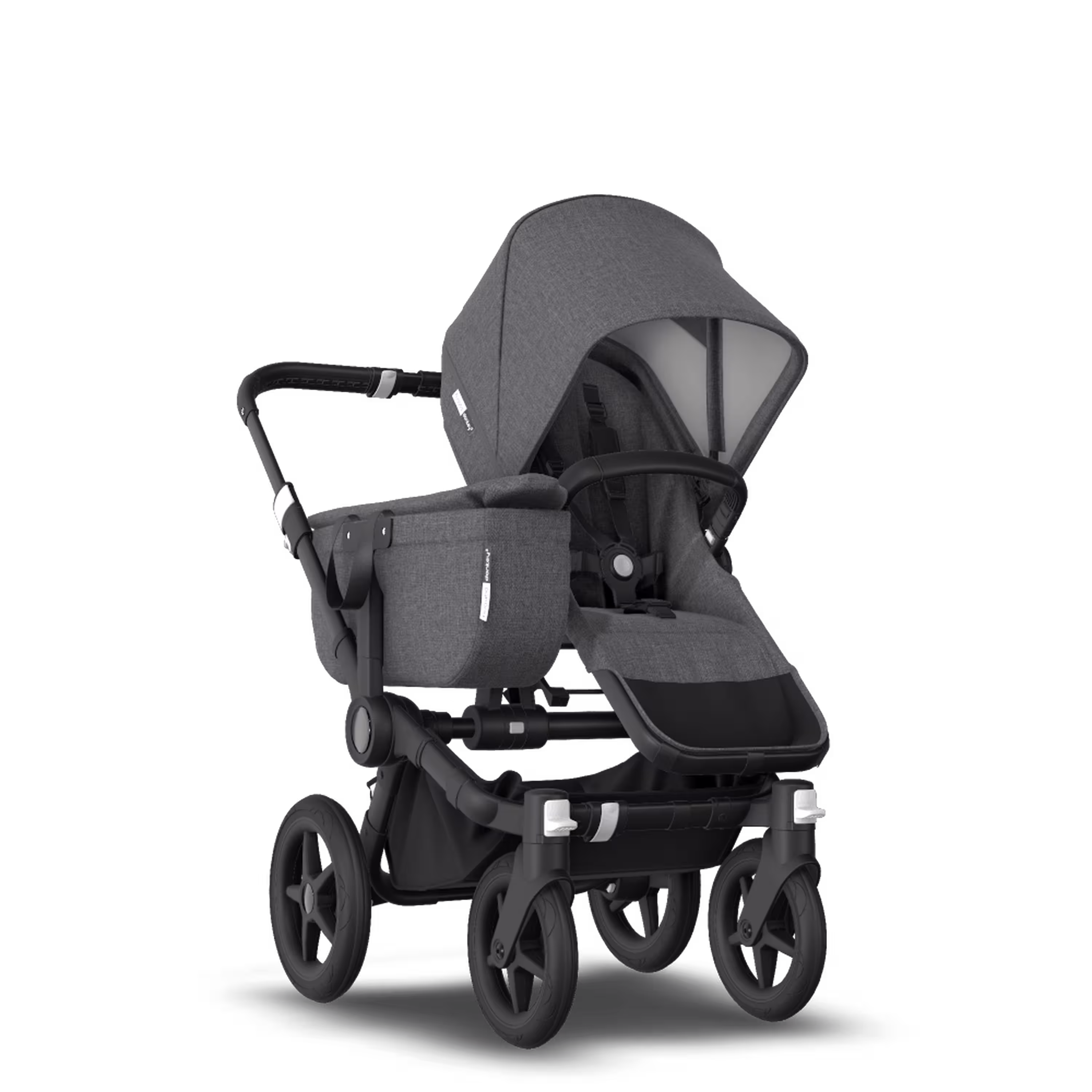 Bugaboo Donkey 3 Mono travel system grey melange sun canopy, grey melange fabrics, black base - Main Modal Image Slide 7 of 19