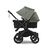 Bugaboo Donkey 5 Duo double stroller black base, midnight black fabrics, forest green sun canopy - Thumbnail Slide 2 of 11