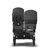 Bugaboo Donkey 5 Duo double stroller black base, mineral washed black fabrics, mineral washed black sun canopy - Thumbnail Slide 2 van 10