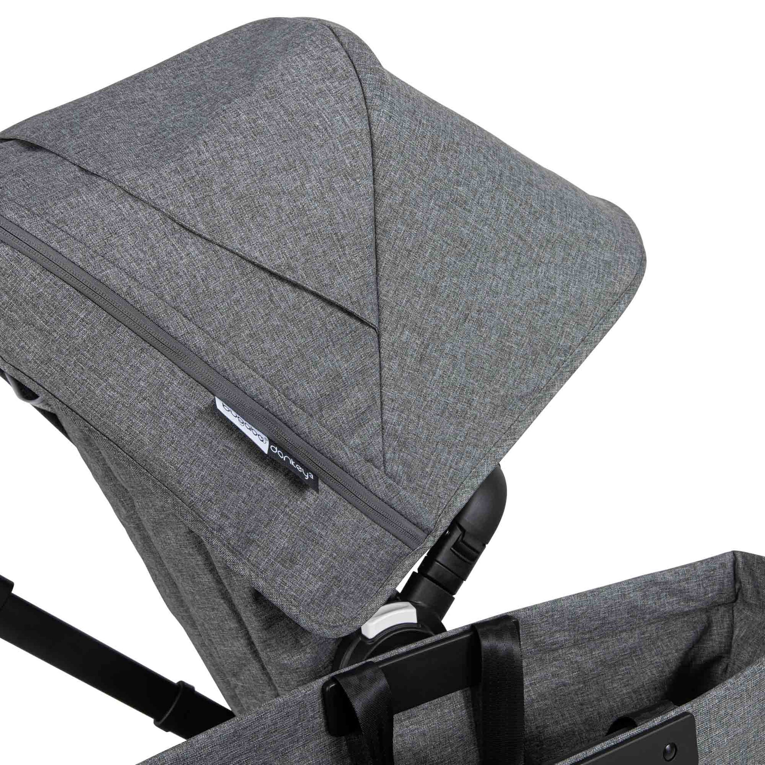 Bugaboo Donkey3 sun canopy GREY MELANGE - Thumbnail Slide 11 of 22