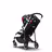 Bugaboo Bee 6 bassinet and seat stroller aluminium base, black fabrics, animal explorer red/blue sun canopy - Thumbnail Slide 2 of 6