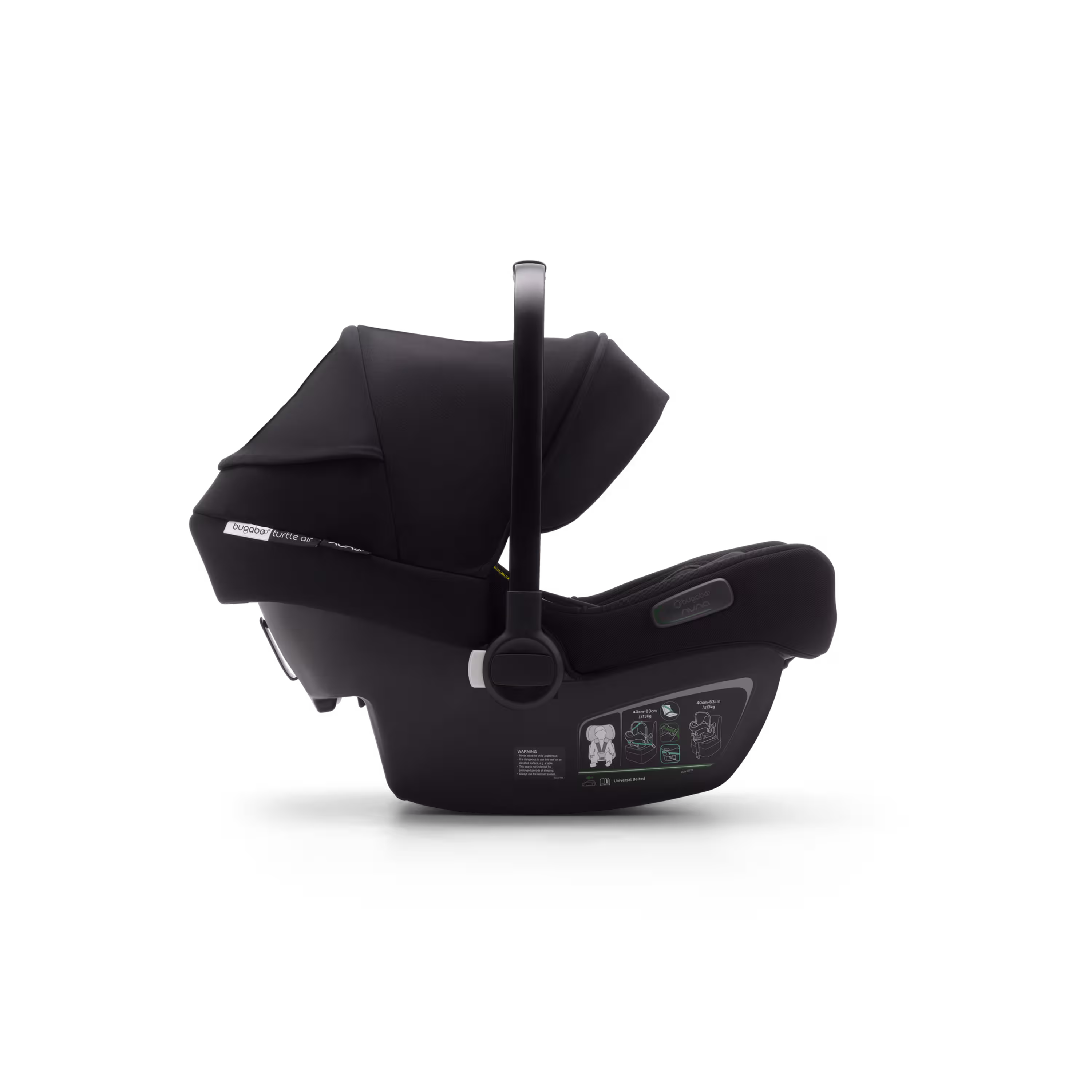 Bugaboo Bee 5 travel system black sun canopy, black fabrics, aluminium base - Main Modal Image Slide 13 of 15