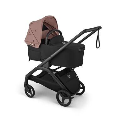 Bugaboo x Konges SlØjd limited edition Dragonfly Plus 2-in-1 stroller black base, dusty pink fabrics, dusty pink sun canopy