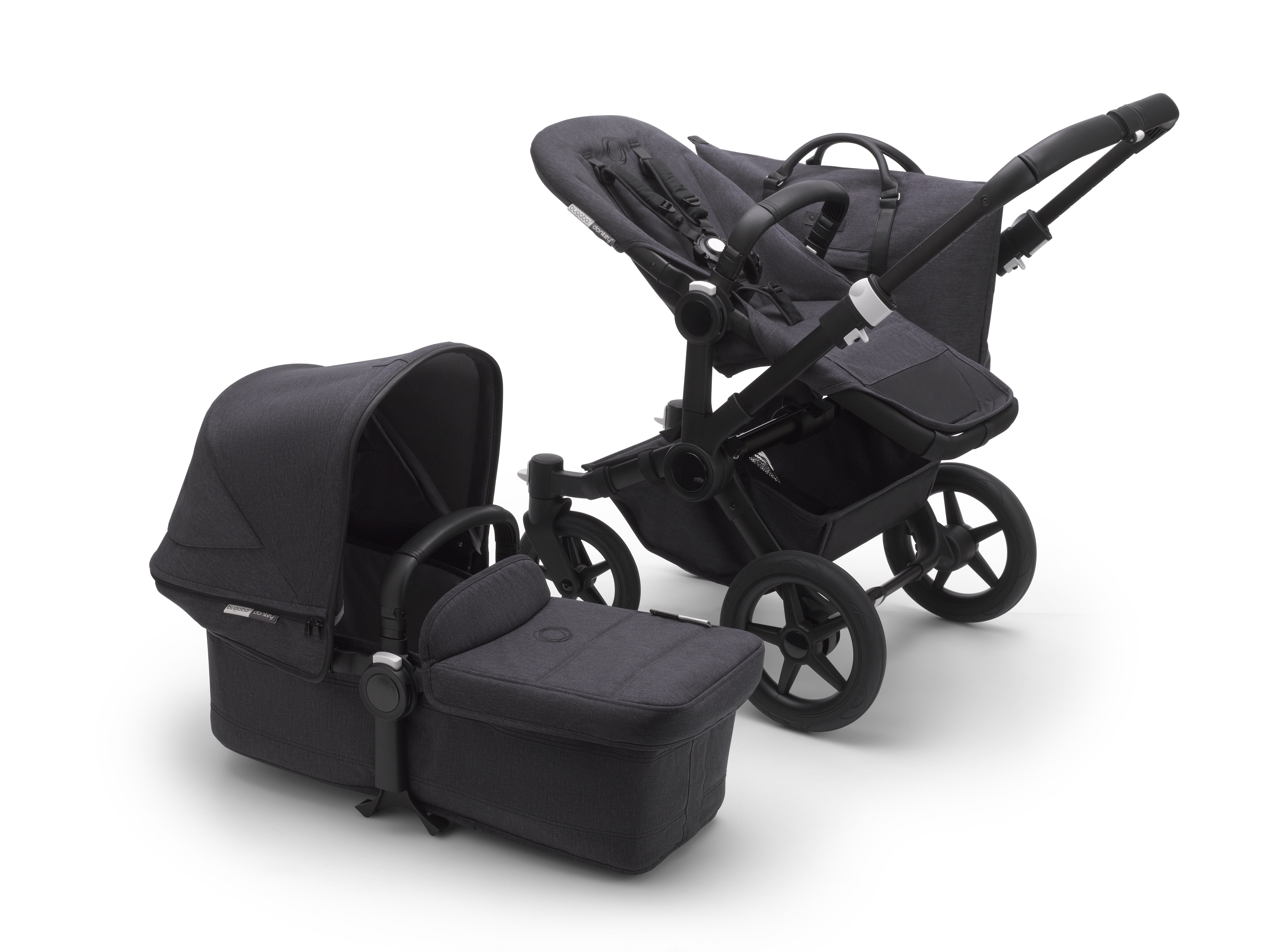 Bugaboo Donkey 3 Mono bassinet and seat stroller mineral washed