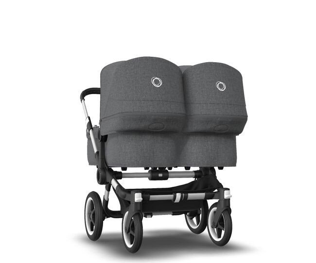 US - Bugaboo D3T stroller bundle aluminum grey melange grey melange - Main Image Slide 2 of 6