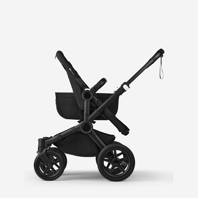 Bugaboo Donkey 5 Mono 2-in-1 stroller graphite base, midnight black fabrics, midnight black sun canopy - Main Image Slide 9 of 12