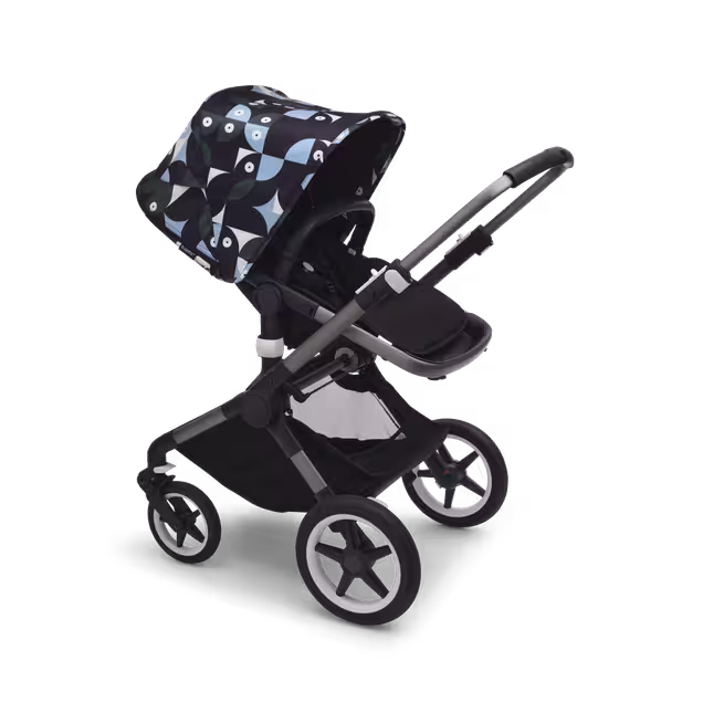Refurbished Bugaboo Fox 3 sun canopy Animal Explorer GREEN/ LIGHT BLUE - Main Image Slide 7 of 7