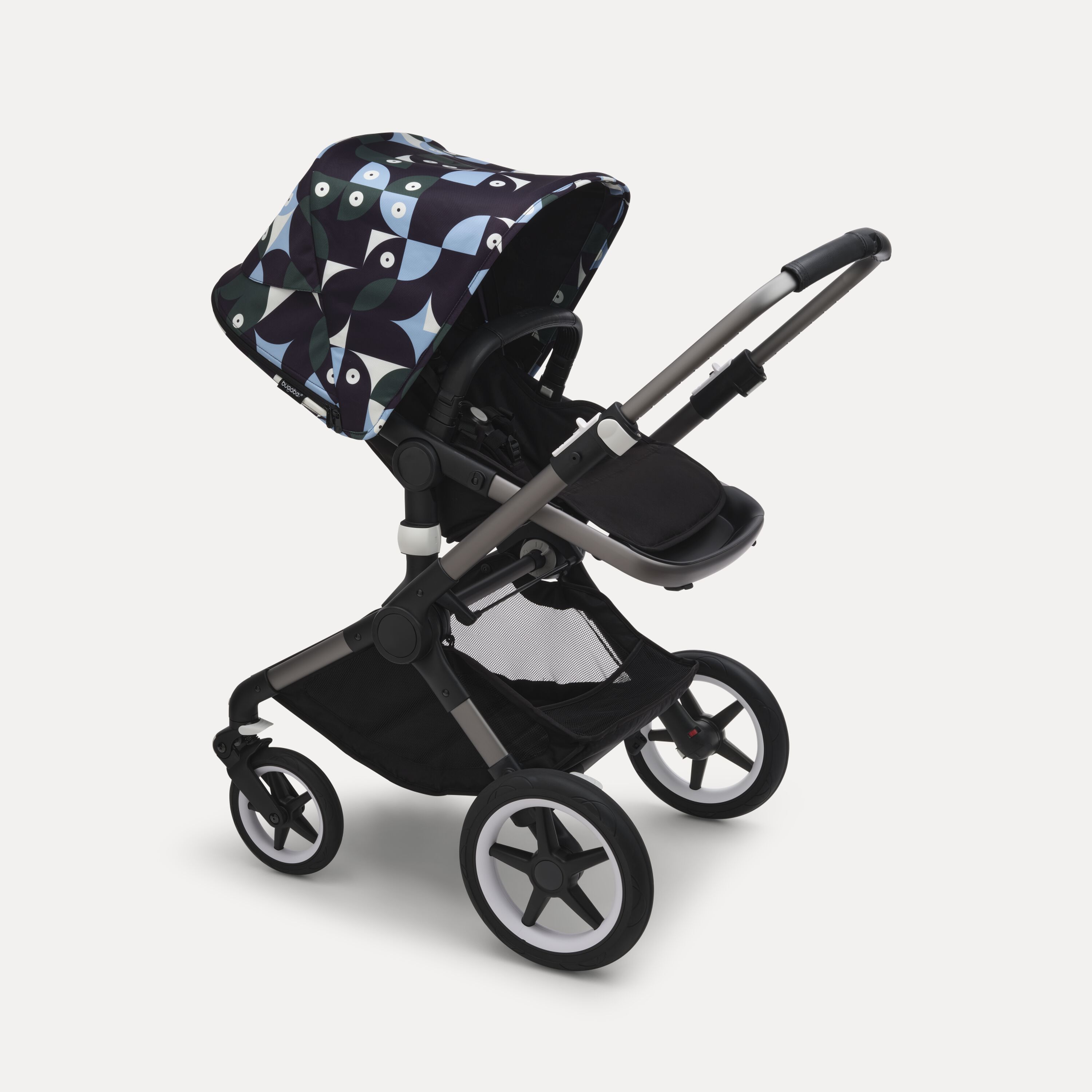 Refurbished Bugaboo Fox 3 sun canopy Animal Explorer GREEN/ LIGHT BLUE - Main Modal Image Slide 7 of 7