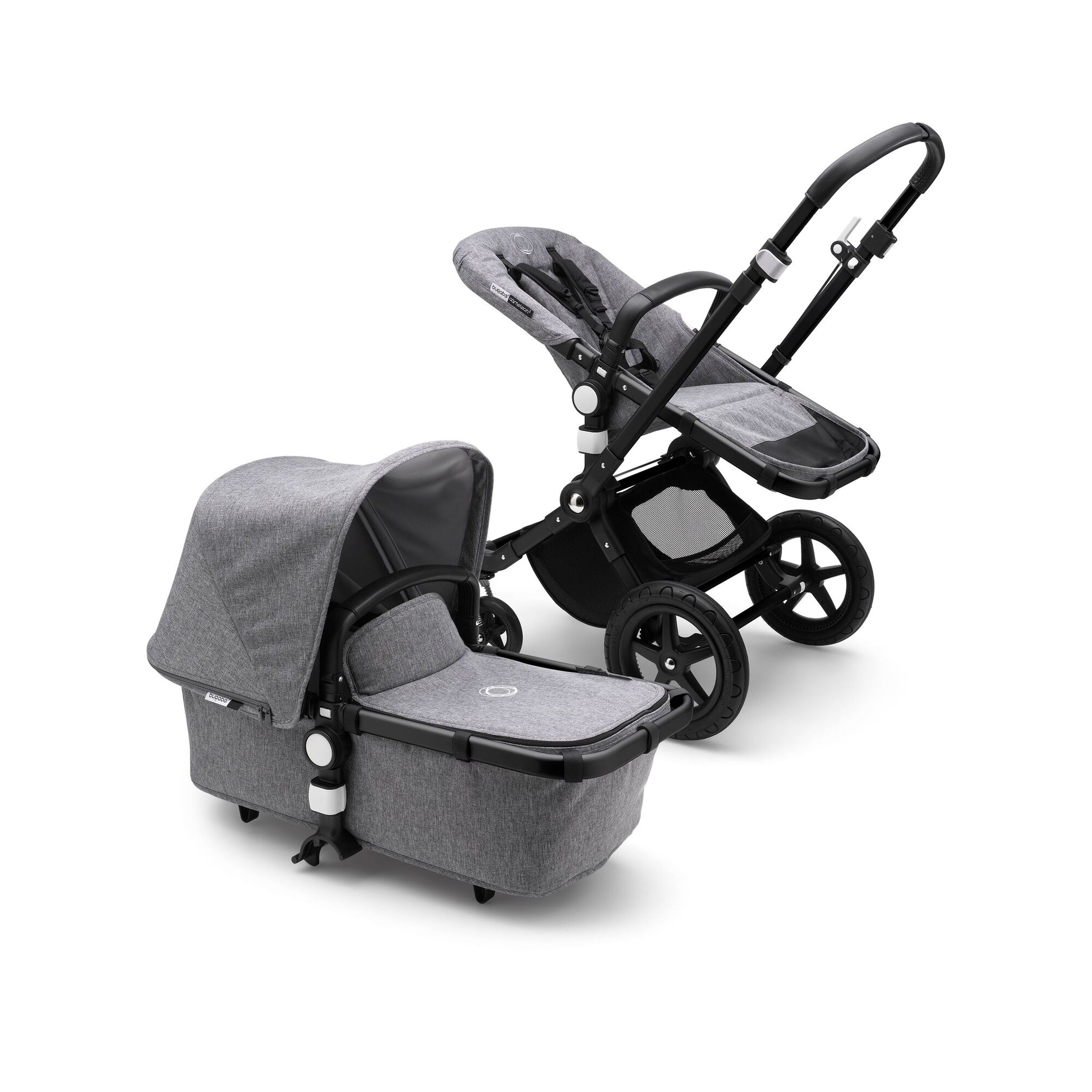 Refurbished Bugaboo Cameleon3plus complete BLACK/GREY MELANGE-GREY MELAN - Main Modal Image Slide 9 of 9
