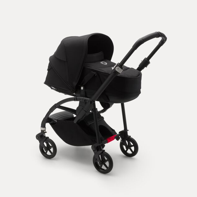 AU - B6 bassinet pram bundle black, black, black - Main Image Slide 1 of 5