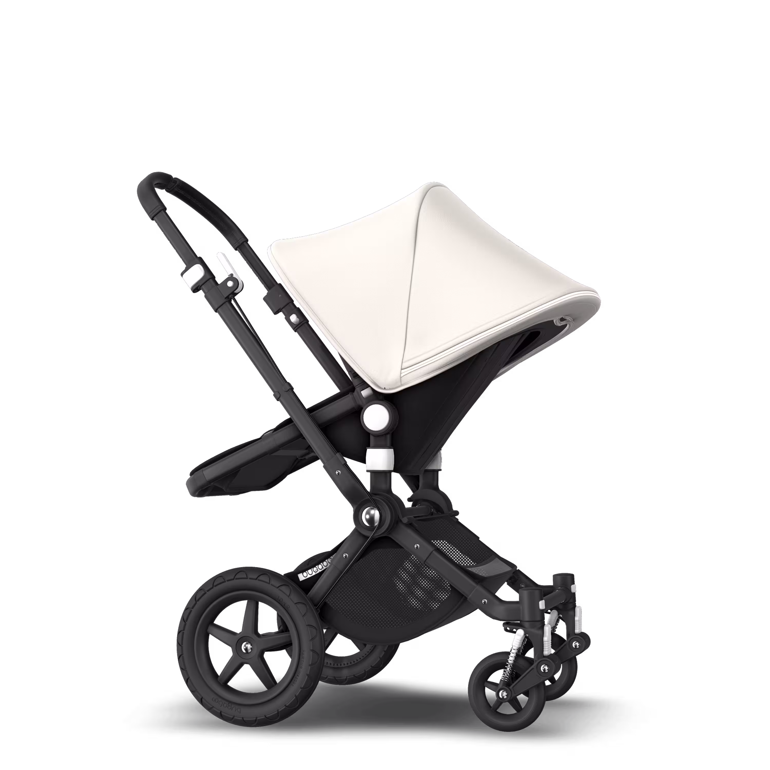 Bugaboo Cameleon 3 Plus seat and bassinet stroller fresh white sun canopy, black fabrics, black base - Main Modal Image Slide 8 of 9