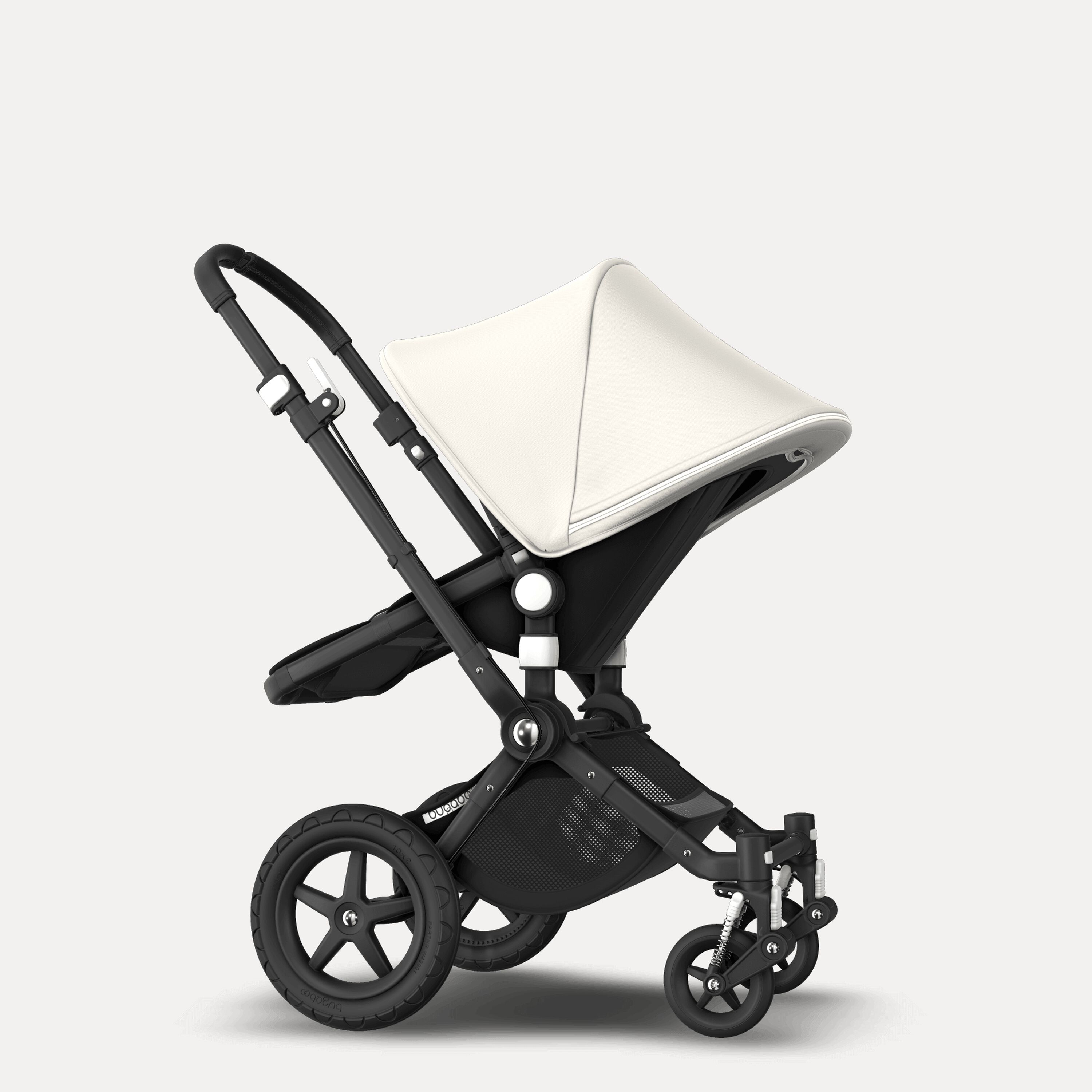 Bugaboo Cameleon 3 Plus seat and bassinet stroller fresh white sun canopy, black fabrics, black base - Main Modal Image Slide 8 of 9