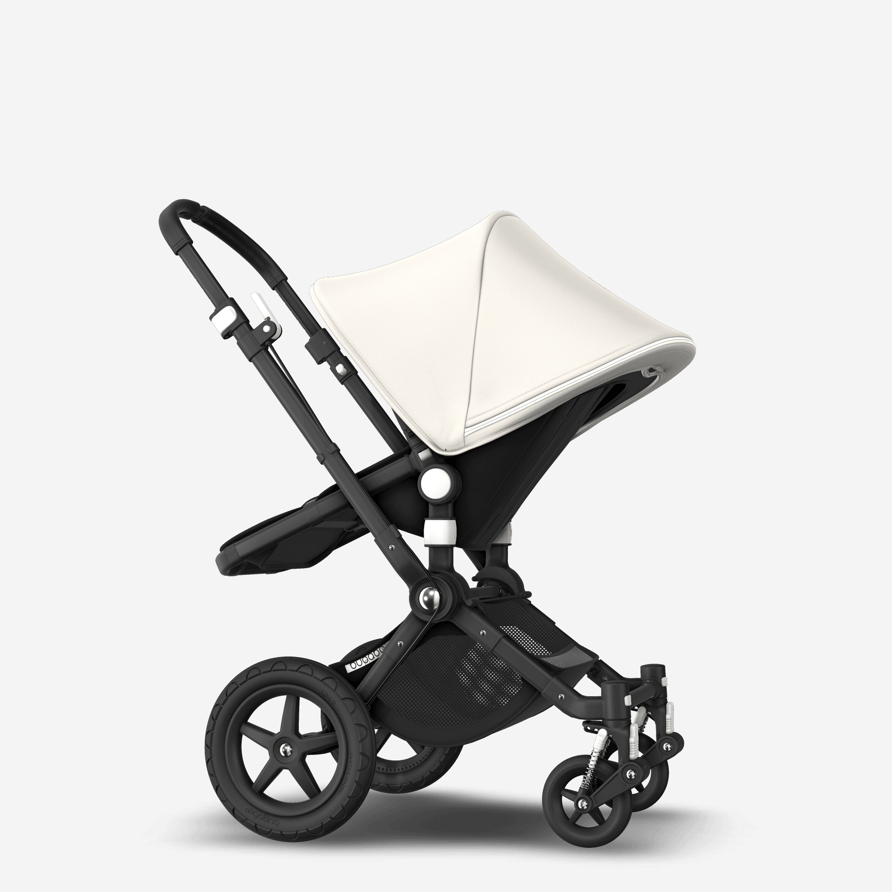 Bugaboo Cameleon 3 Plus seat and bassinet stroller fresh white sun canopy, black fabrics, black base - Main Modal Image Slide 8 of 9