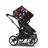 Bugaboo Donkey 5 twin stroller graphite base, midnight black fabrics, animal explorer red/blue sun canopy - Thumbnail Slide 4 of 12