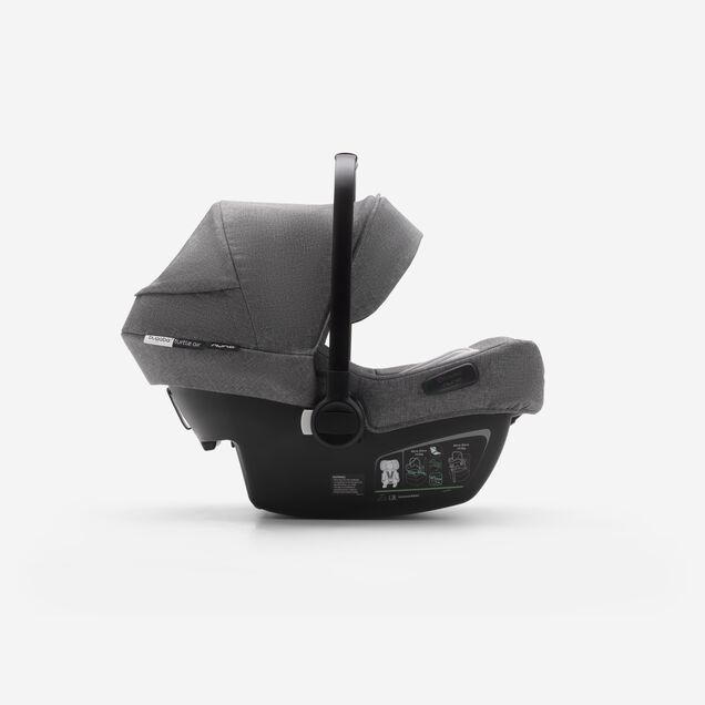 Bugaboo Fox 2 travel system grey melange (nr) sun canopy, grey melange fabrics, black base - Main Image Slide 13 of 18