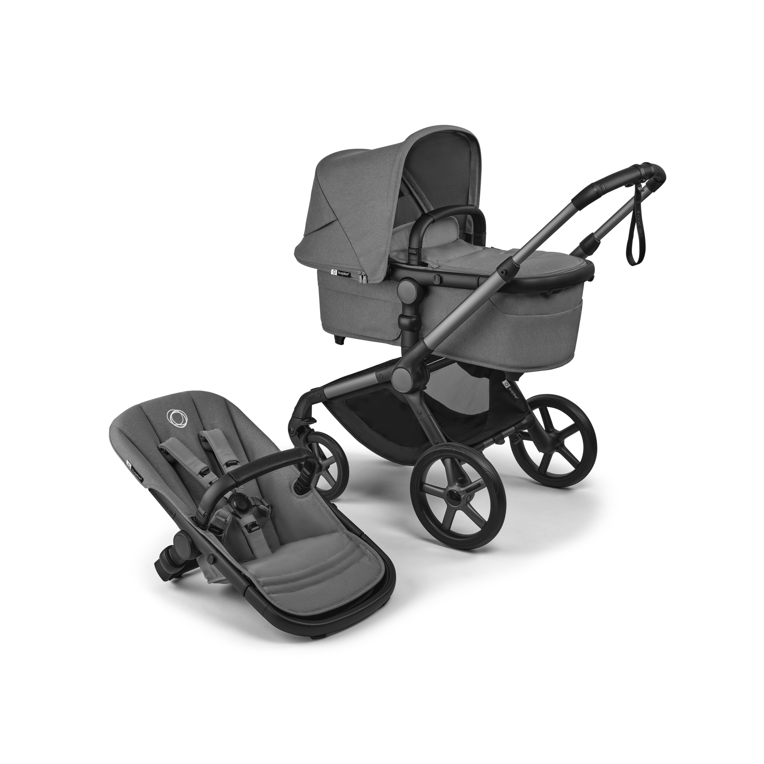 Bugaboo Fox 5 Renew complete UK GRAPHITE/MOON GREY-MOON GREY - Thumbnail Slide 1 of 11