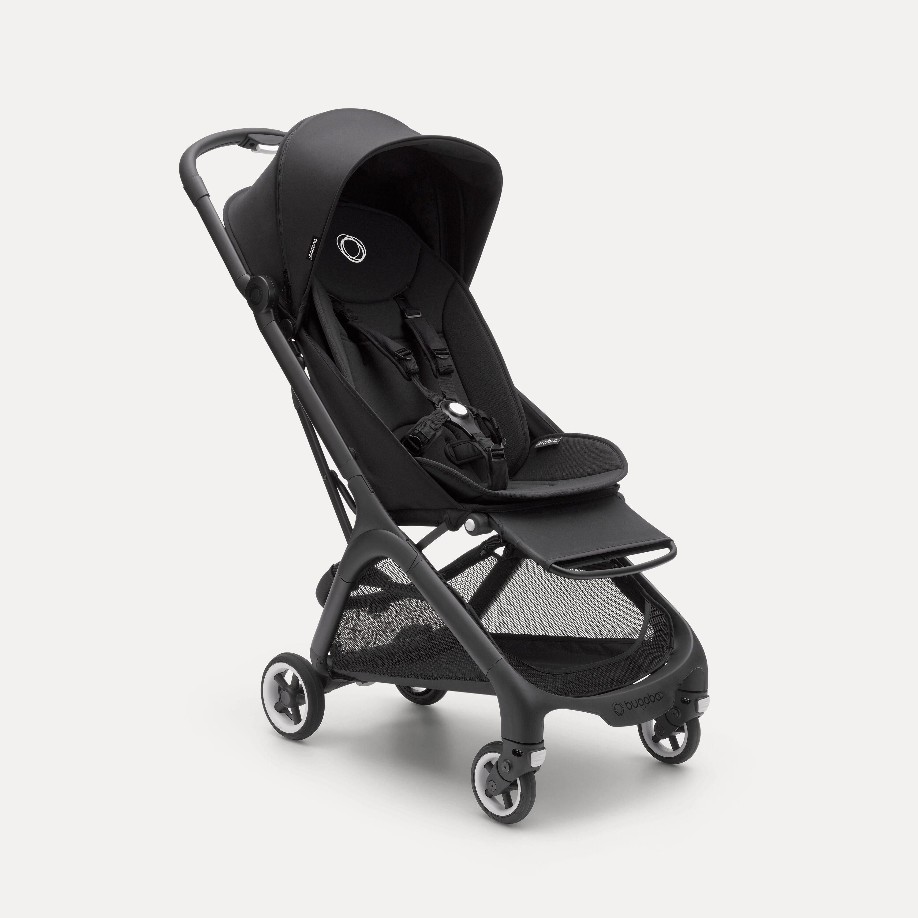 Bugaboo Butterfly travel stroller black base, midnight black fabrics, midnight black sun canopy - Main Modal Image Slide 2 of 14