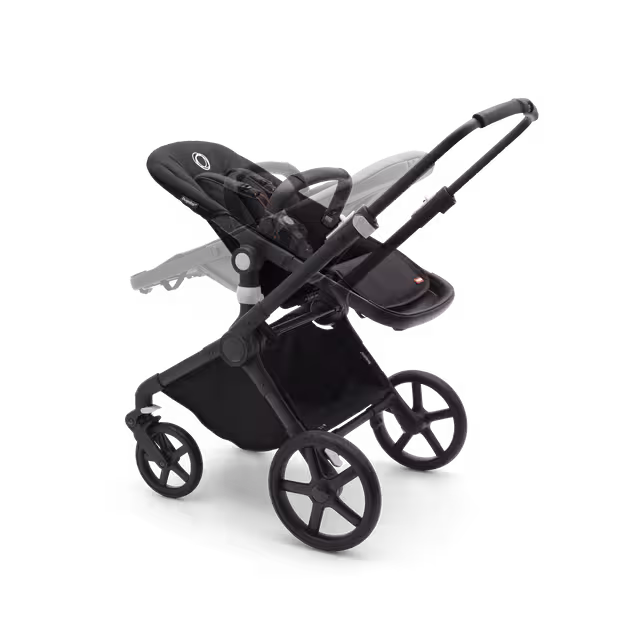 Bugaboo Fox Cub 2-in-1 stroller black base, stormy blue fabrics, stormy blue sun canopy - Main Image Slide 3 of 12