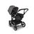 Bugaboo Donkey 5 Mono 2-in-1 stroller graphite base, midnight black fabrics, grey mélange sun canopy - Thumbnail Slide 2 van 12