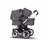 US - Bugaboo D3D stroller bundle aluminum grey melange grey melange - Thumbnail Slide 2 of 4