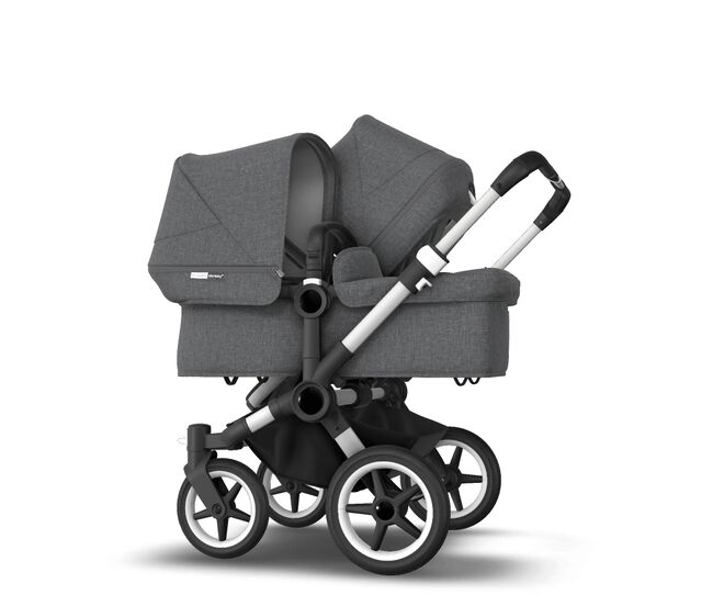US - Bugaboo D3D stroller bundle aluminum grey melange grey melange - Main Image Slide 2 of 4