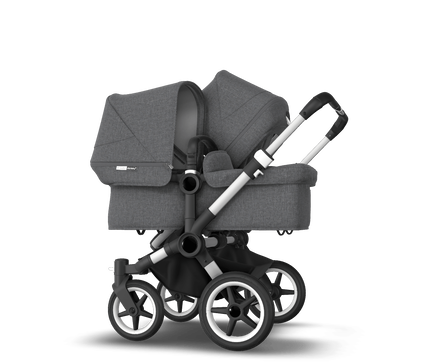 US - Bugaboo D3D stroller bundle aluminum grey melange grey melange