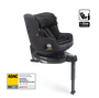Bugaboo Owl by Nuna car seat in black fabrics on the 360 ISOFIX Base, with stability leg extended. Text reads: i-Size approved. - Thumbnail Modal Image Slide 1 van 12