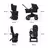 Refurbished Bugaboo Donkey 5 Mono complete UK GRAPHITE/GREY MÉLANGE-GREY MÉLANGE - Thumbnail Slide 7 of 9