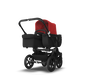 US - Bugaboo D3M stroller bundle black black red - Thumbnail Slide 1 of 4
